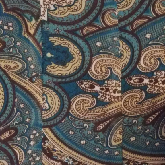 Dressbarn Boho Turquoise & Brown Skirt - Picture 3 of 3